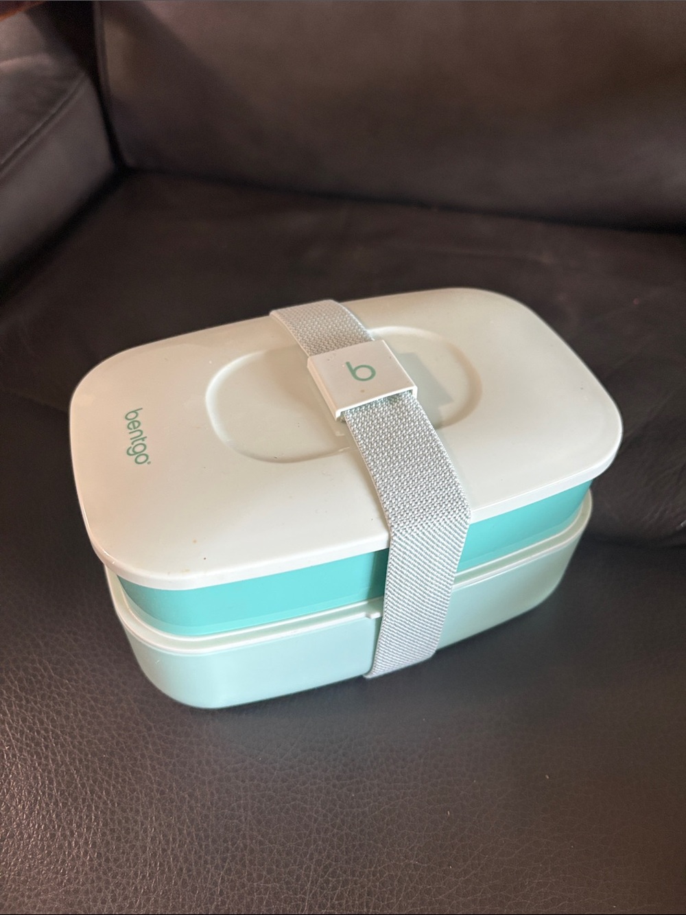 Bentgo Stackable Two-Tier Food Container in Mint and White